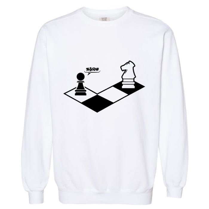 Retro Chess Garment-Dyed Sweatshirt
