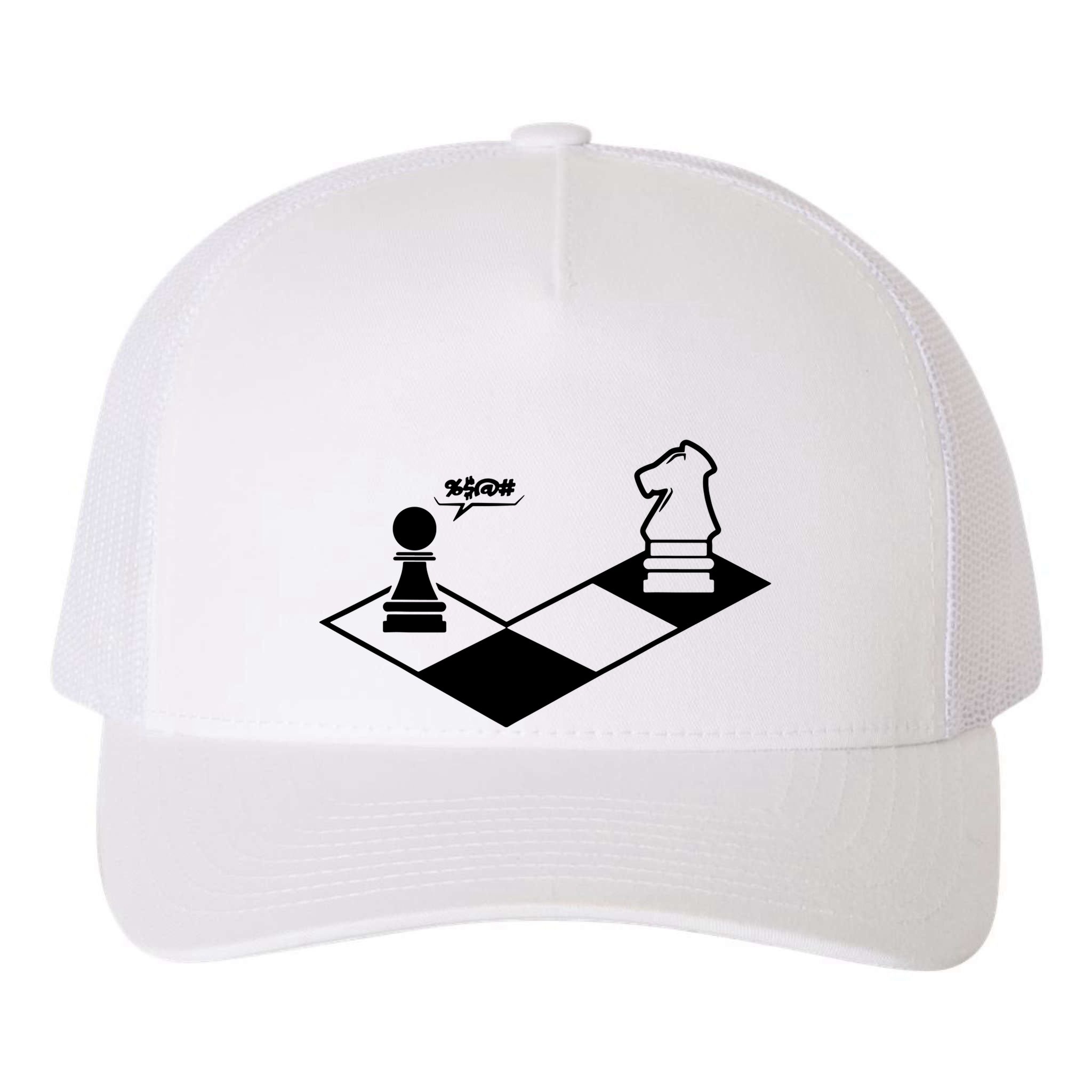 Retro Chess Yupoong Adult 5-Panel Trucker Hat