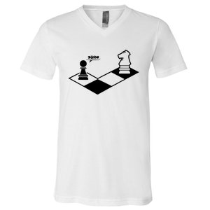 Retro Chess V-Neck T-Shirt