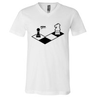 Retro Chess V-Neck T-Shirt