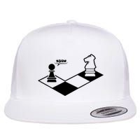 Retro Chess Flat Bill Trucker Hat