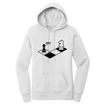 Retro Chess Women's Pullover Hoodie
