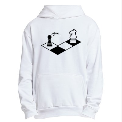 Retro Chess Urban Pullover Hoodie