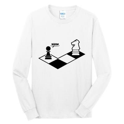 Retro Chess Tall Long Sleeve T-Shirt