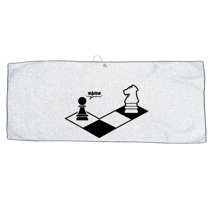 Retro Chess Large Microfiber Waffle Golf Towel