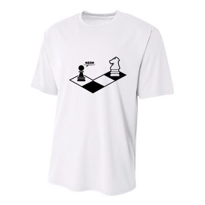 Retro Chess Youth Performance Sprint T-Shirt