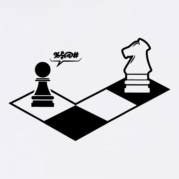 Retro Chess Golf Towel