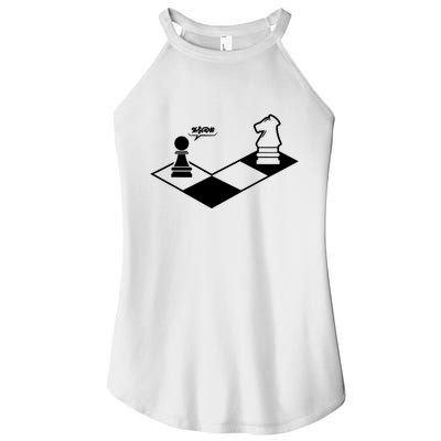 Retro Chess Women's Perfect Tri Rocker Tank