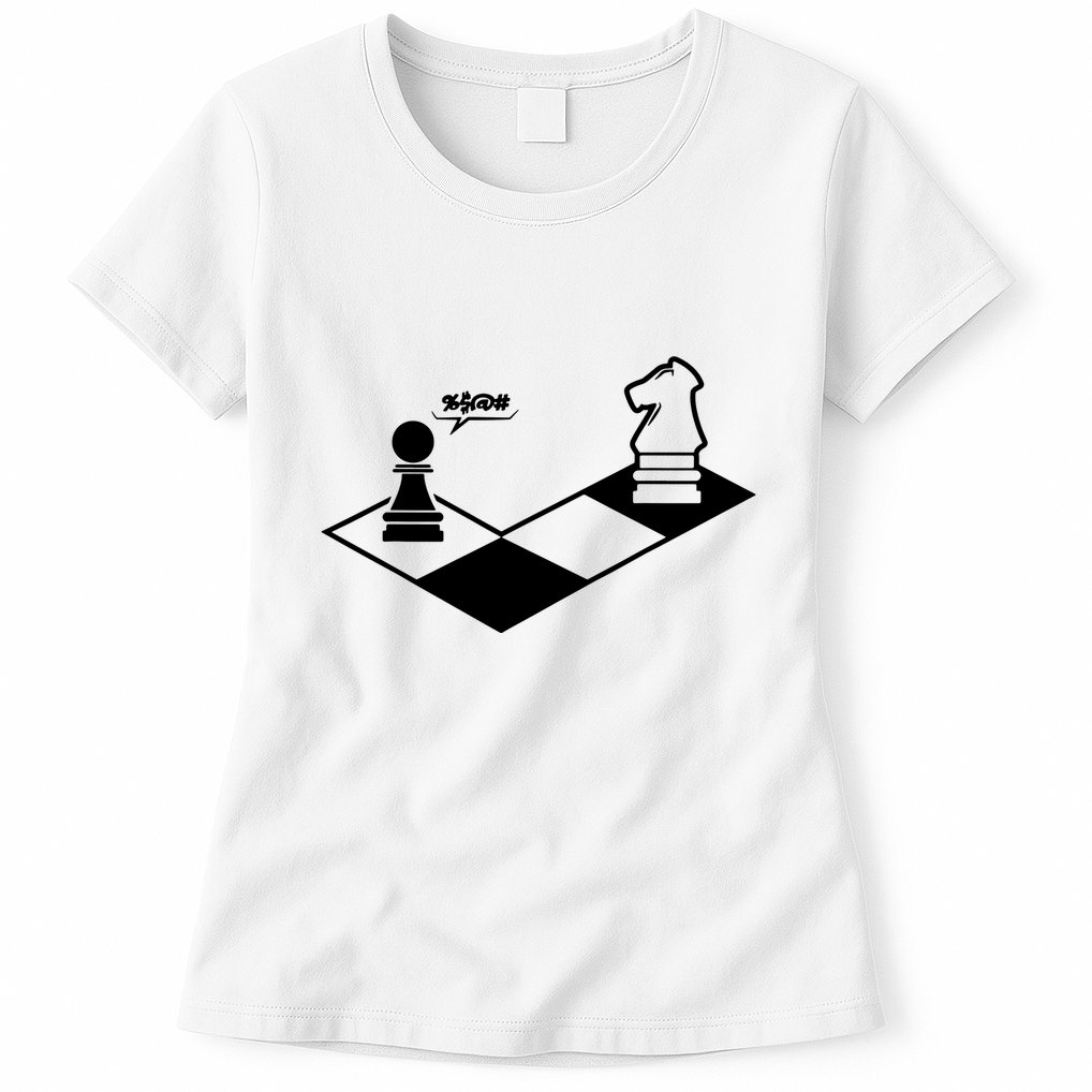 Retro Chess Womens T-Shirt