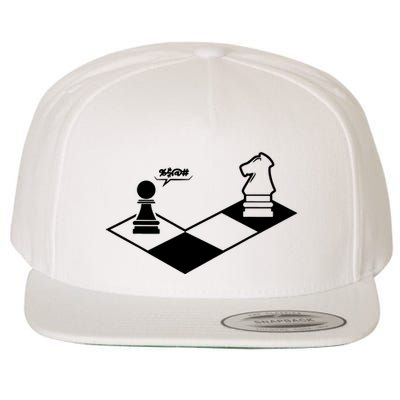 Retro Chess Wool Snapback Cap
