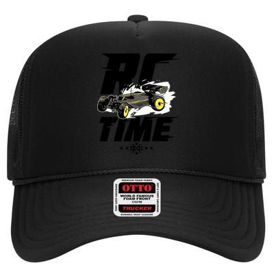 RC Car Racing Gift For An RC Racer High Crown Mesh Back Trucker Hat