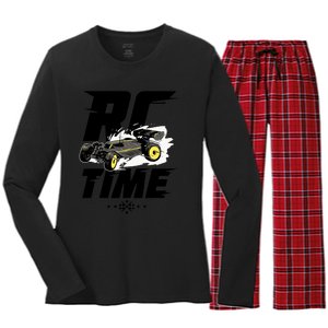 RC Car Racing Gift For An RC Racer Women's Long Sleeve Flannel Pajama Set 