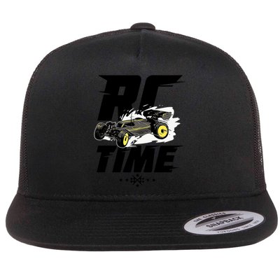 RC Car Racing Gift For An RC Racer Flat Bill Trucker Hat