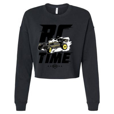 RC Car Racing Gift For An RC Racer Cropped Pullover Crew