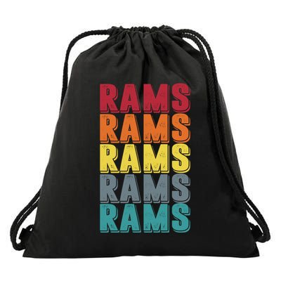 Rams Colorful Drawstring Bag