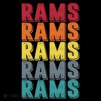 Rams Colorful Flatbill Hat