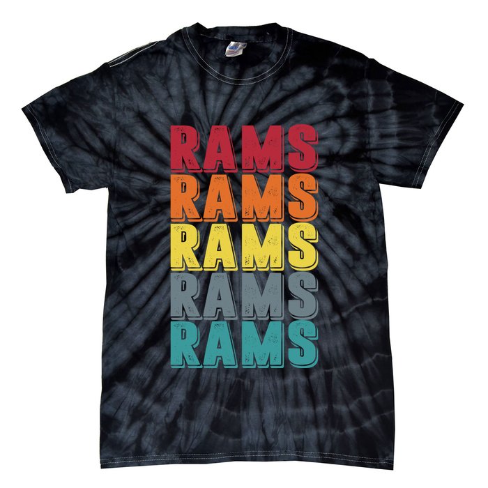 Rams Colorful Tie-Dye T-Shirt