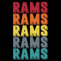 Rams Colorful Tie-Dye T-Shirt