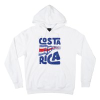 Retro Costa Rican Flag Tico Pride Vintage Hoodie