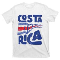 Retro Costa Rican Flag Tico Pride Vintage T-Shirt