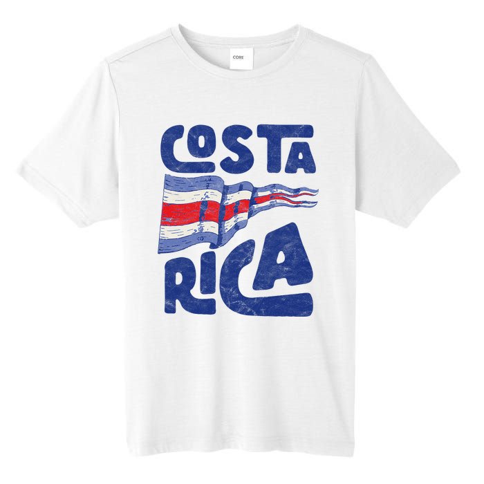 Retro Costa Rican Flag Tico Pride Vintage Tall Fusion ChromaSoft Performance T-Shirt