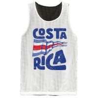 Retro Costa Rican Flag Tico Pride Vintage Mesh Reversible Basketball Jersey Tank