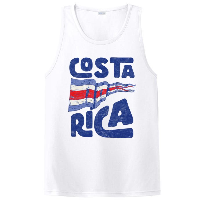 Retro Costa Rican Flag Tico Pride Vintage PosiCharge Competitor Tank