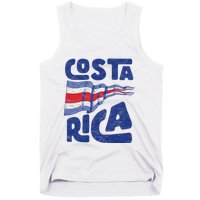 Retro Costa Rican Flag Tico Pride Vintage Tank Top