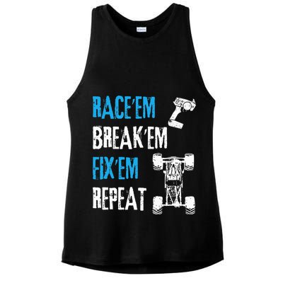 Rc Car Remote Control Racing Ladies PosiCharge Tri-Blend Wicking Tank