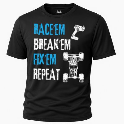 Rc Car Remote Control Racing Cooling Performance Crew T-Shirt