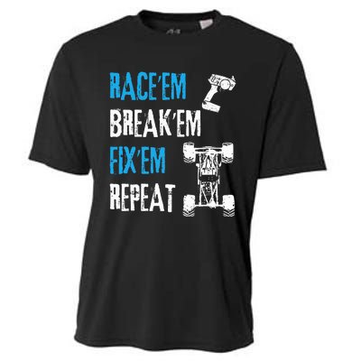 Rc Car Remote Control Racing Cooling Performance Crew T-Shirt