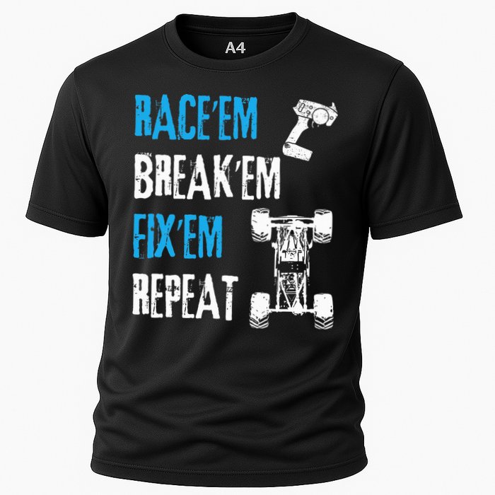 Rc Car Remote Control Racing Cooling Performance Crew T-Shirt