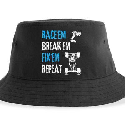 Rc Car Remote Control Racing Sustainable Bucket Hat