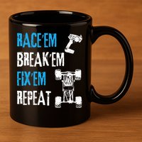 Rc Car Remote Control Racing 11oz C Handle Ceramic Mug
