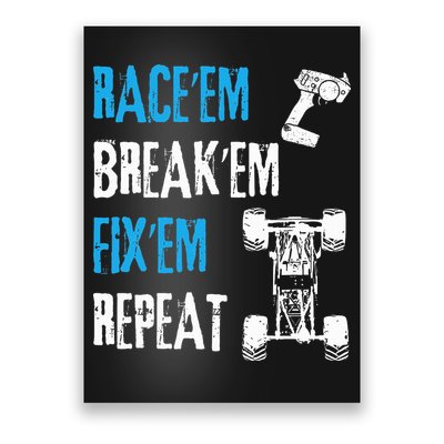 Rc Car Remote Control Racing Poster