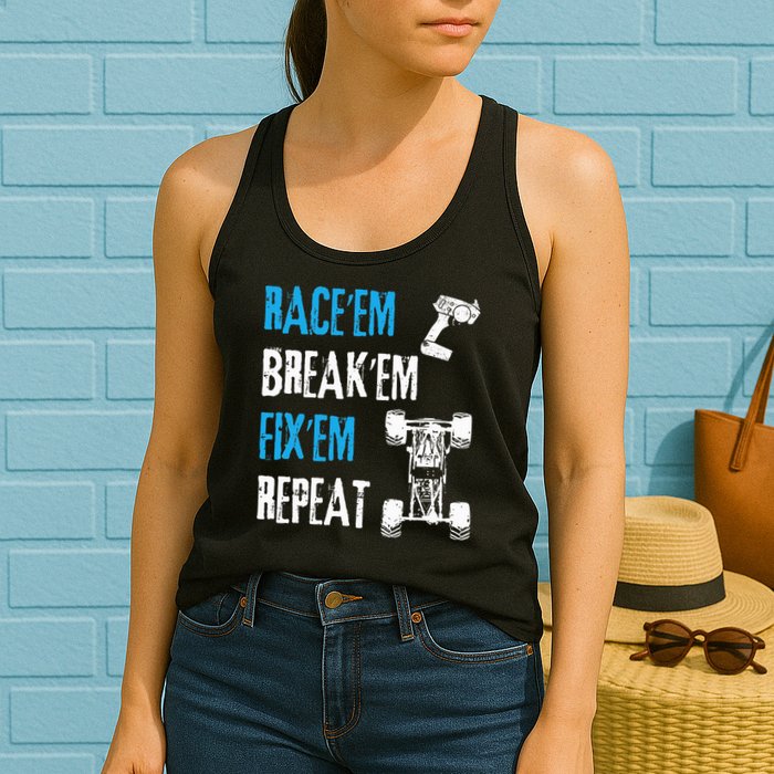 Rc Car Remote Control Racing Womens Tank Top