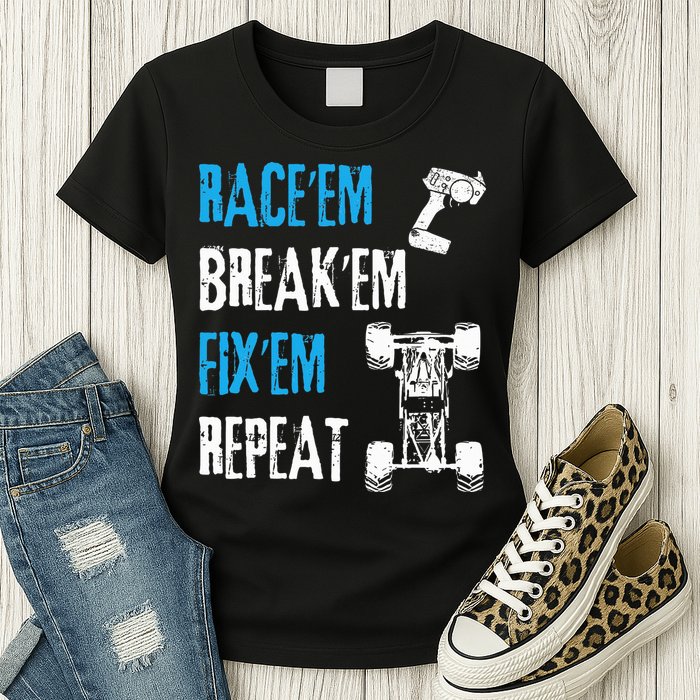 Rc Car Remote Control Racing Womens T-Shirt