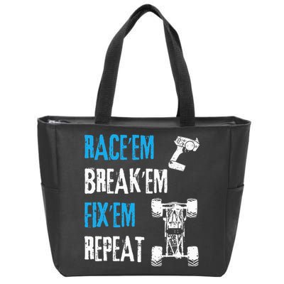 Rc Car Remote Control Racing Zip Tote Bag