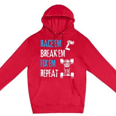 Rc Car Remote Control Racing Premium Pullover Hoodie