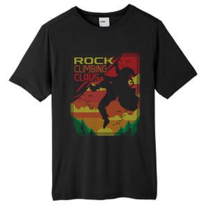 Rock Climbing Santa Claus Climber Ugly Christmas Sweater Gift Tall Fusion ChromaSoft Performance T-Shirt