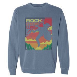 Rock Climbing Santa Claus Climber Ugly Christmas Sweater Gift Garment-Dyed Sweatshirt