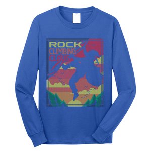 Rock Climbing Santa Claus Climber Ugly Christmas Sweater Gift Long Sleeve Shirt