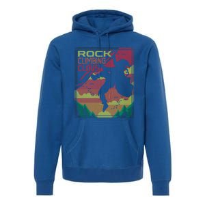 Rock Climbing Santa Claus Climber Ugly Christmas Sweater Gift Premium Hoodie