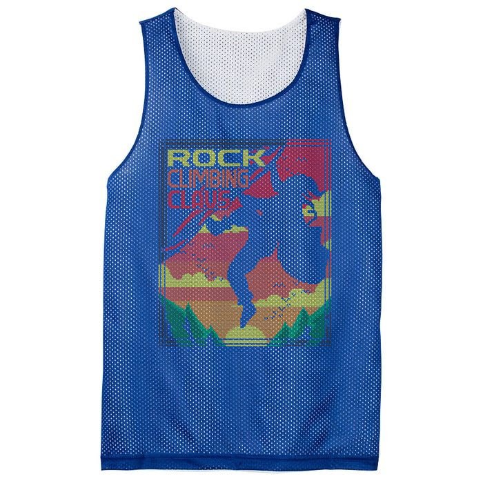 Rock Climbing Santa Claus Climber Ugly Christmas Sweater Gift Mesh Reversible Basketball Jersey Tank