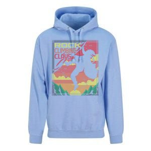 Rock Climbing Santa Claus Climber Ugly Christmas Sweater Gift Unisex Surf Hoodie