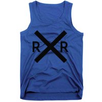 Railroad Crossing Sign RR Lazy Halloween Costumes Tank Top