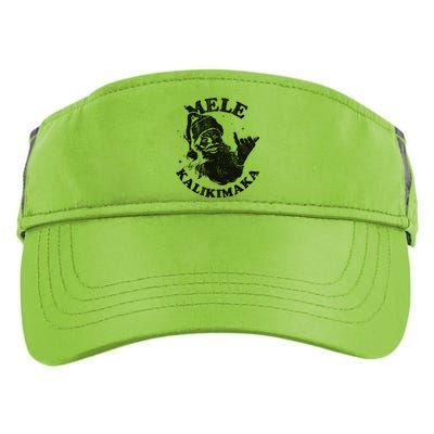 Retro Christmas Surf Mele Kalikimaka Santa Shaka Hawaii Gift Adult Drive Performance Visor