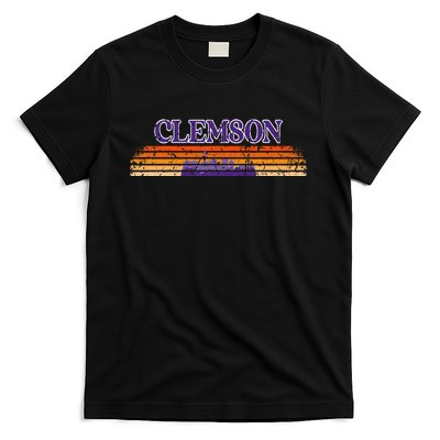 Retro Clemson Sc 80S Grunge Vintage T-Shirt