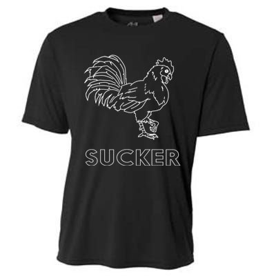 Rooster Cock Sucker Cooling Performance Crew T-Shirt