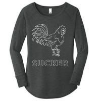 Rooster Cock Sucker Women's Perfect Tri Tunic Long Sleeve Shirt